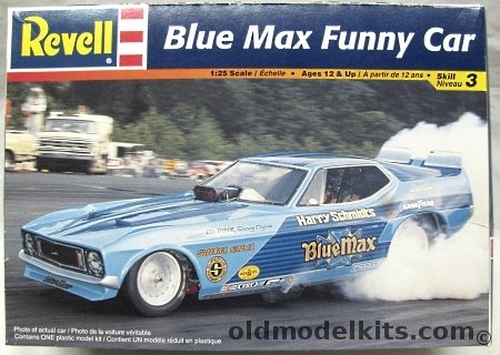 Revell 1/25 Blue Max Funny Car with 1972 Ford Mustang Body, 85-7661 plastic model kit